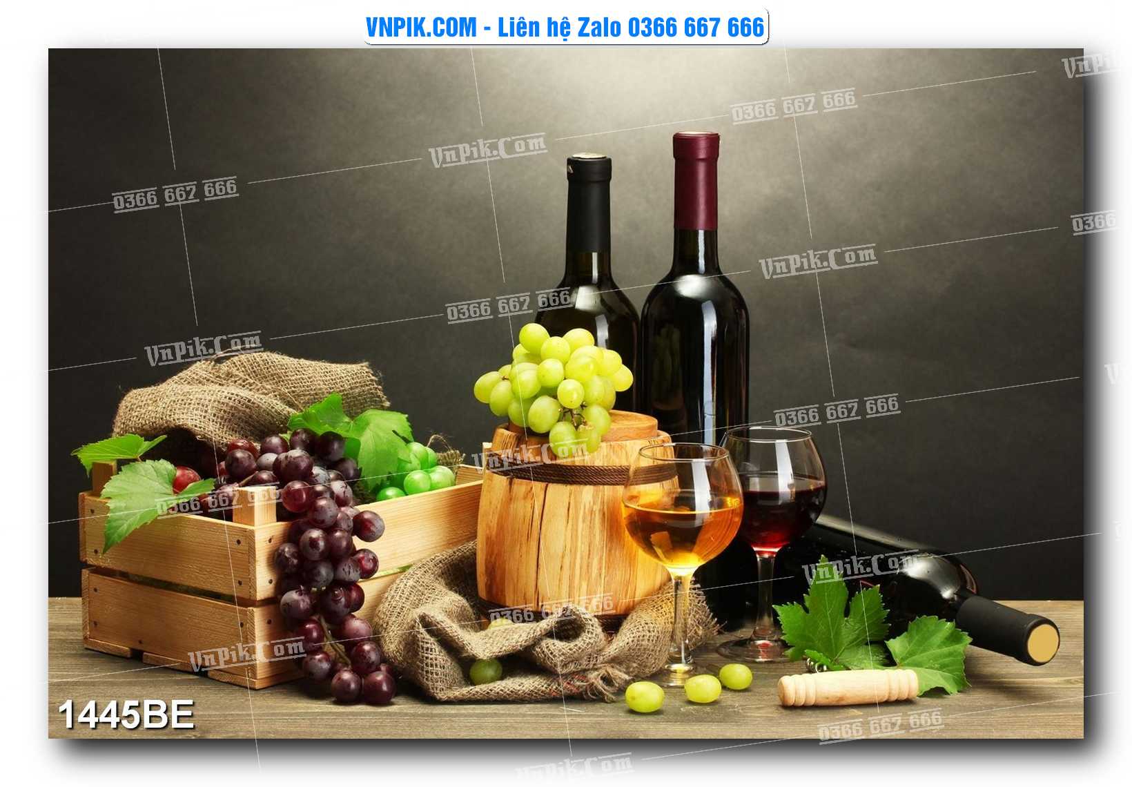 Tranh treo tường trang trí phòng bếp đẹp mã 1445BE