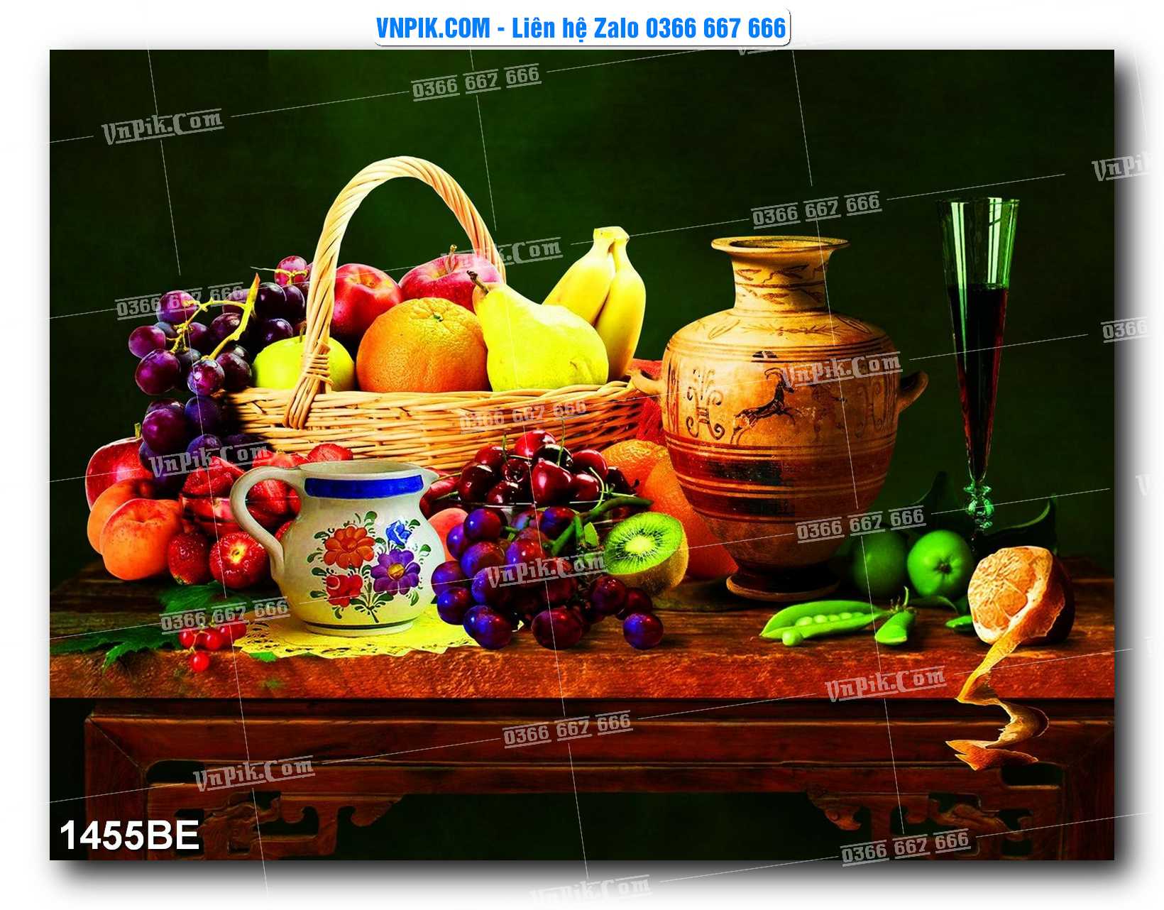 Tranh treo tường trang trí phòng bếp đẹp mã 1455BE