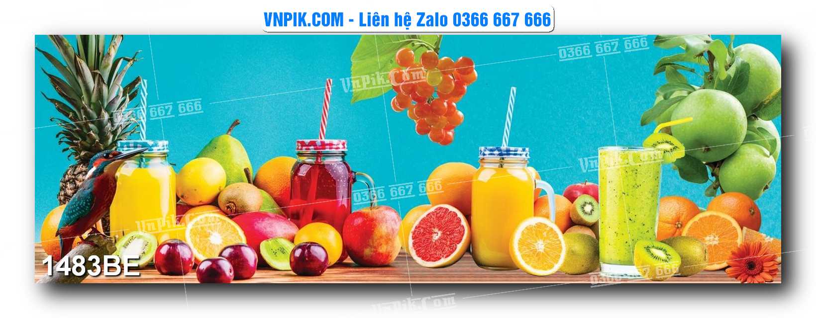 Tranh treo tường trang trí phòng bếp đẹp mã 1483BE
