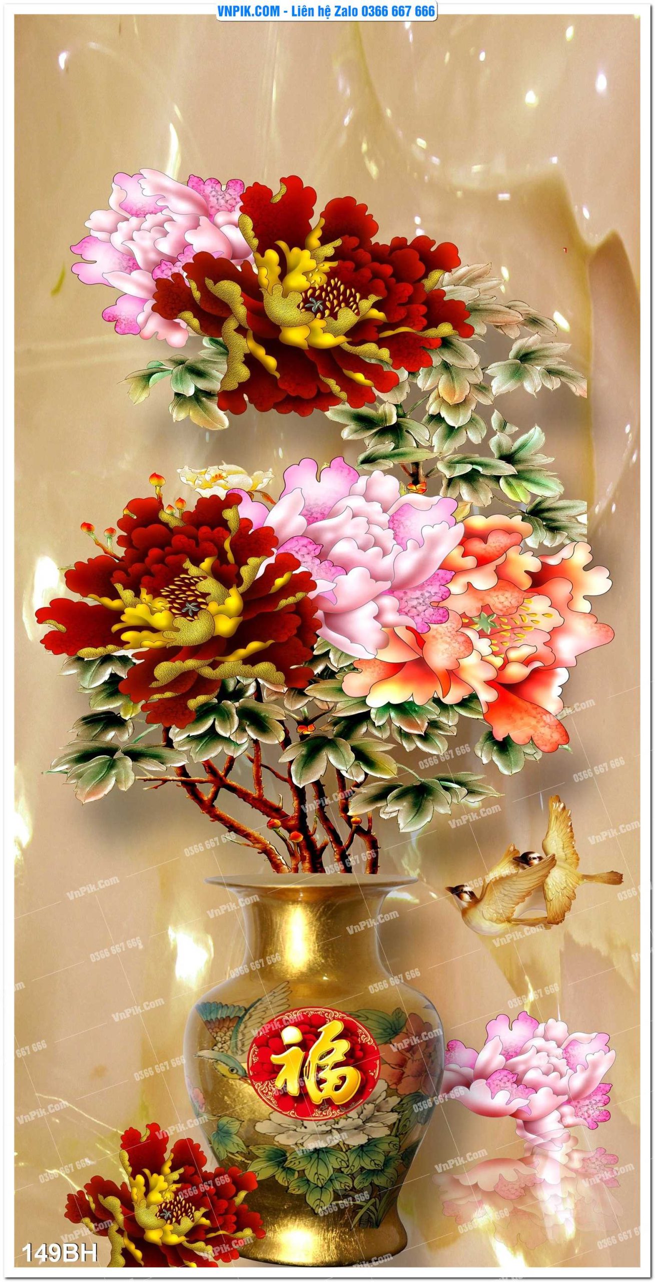 Tranh bình hoa nghệ thuật 149BH