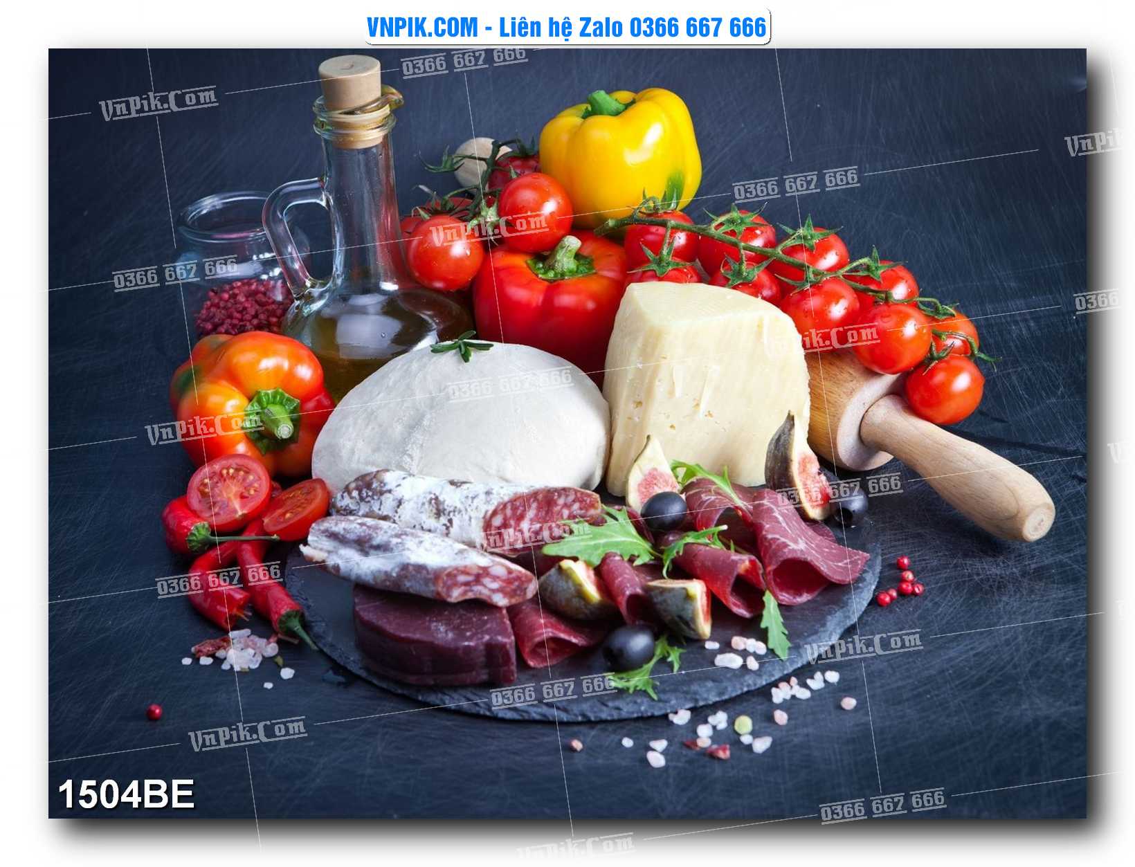 Tranh treo tường trang trí phòng bếp đẹp mã 1504BE