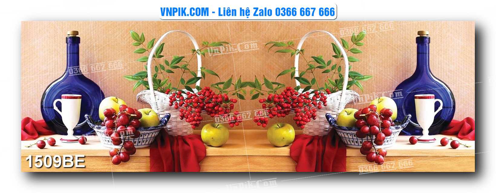 Tranh treo tường trang trí phòng bếp đẹp mã 1509BE