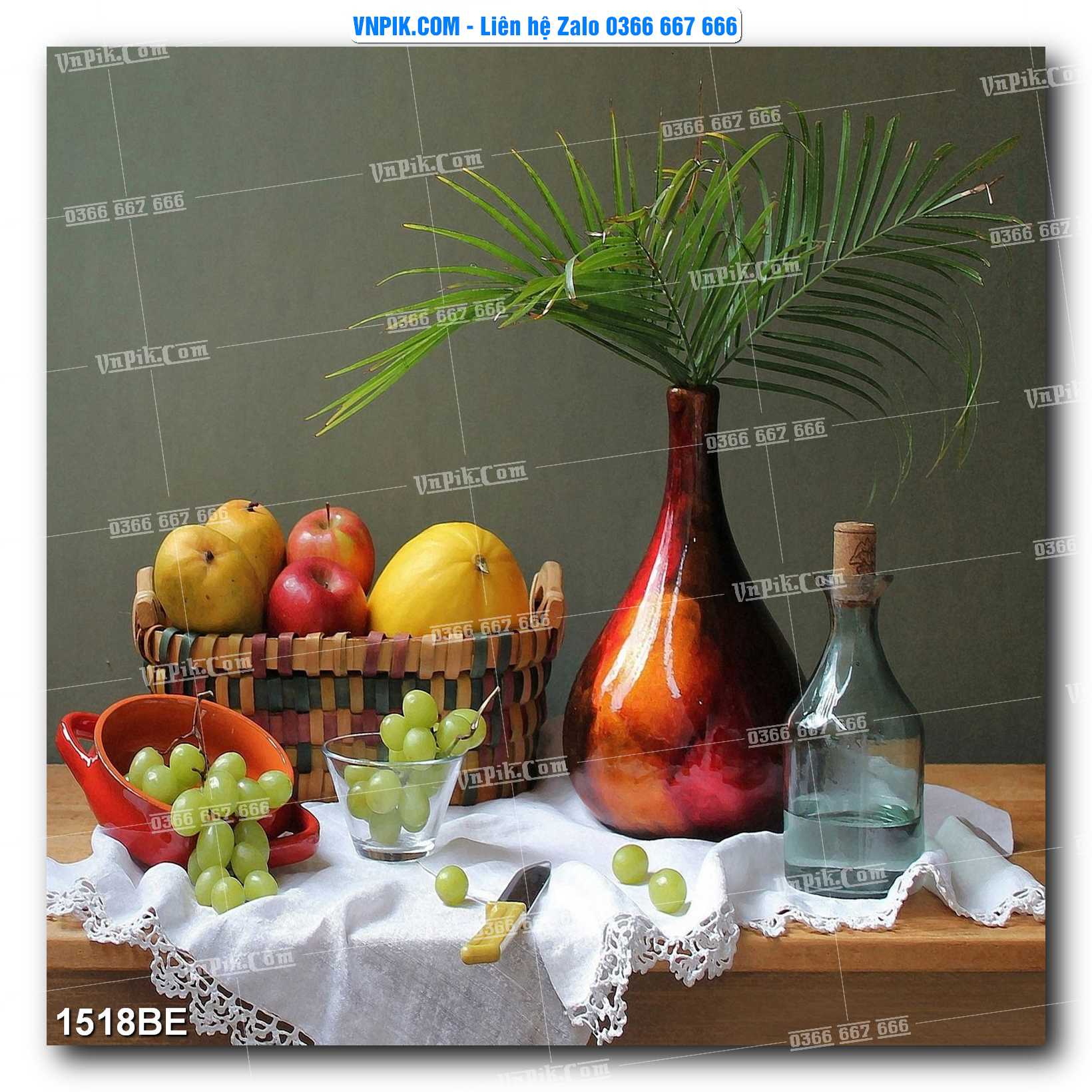 Tranh treo tường trang trí phòng bếp đẹp mã 1518BE