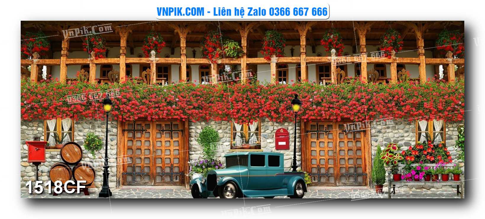 Tranh tường trang trí quán cà phê – trà chanh – trà sữa mã 1518CF