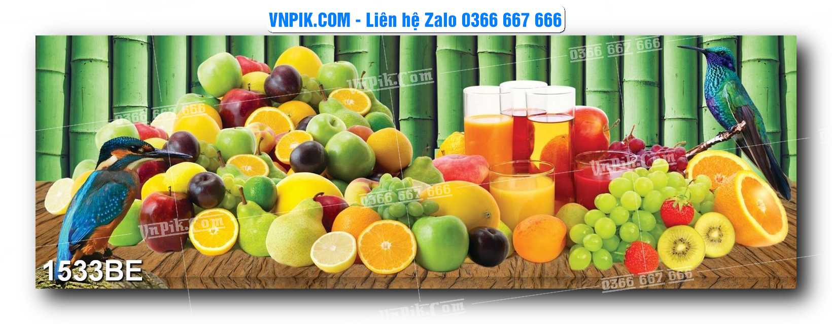 Tranh treo tường trang trí phòng bếp đẹp mã 1533BE