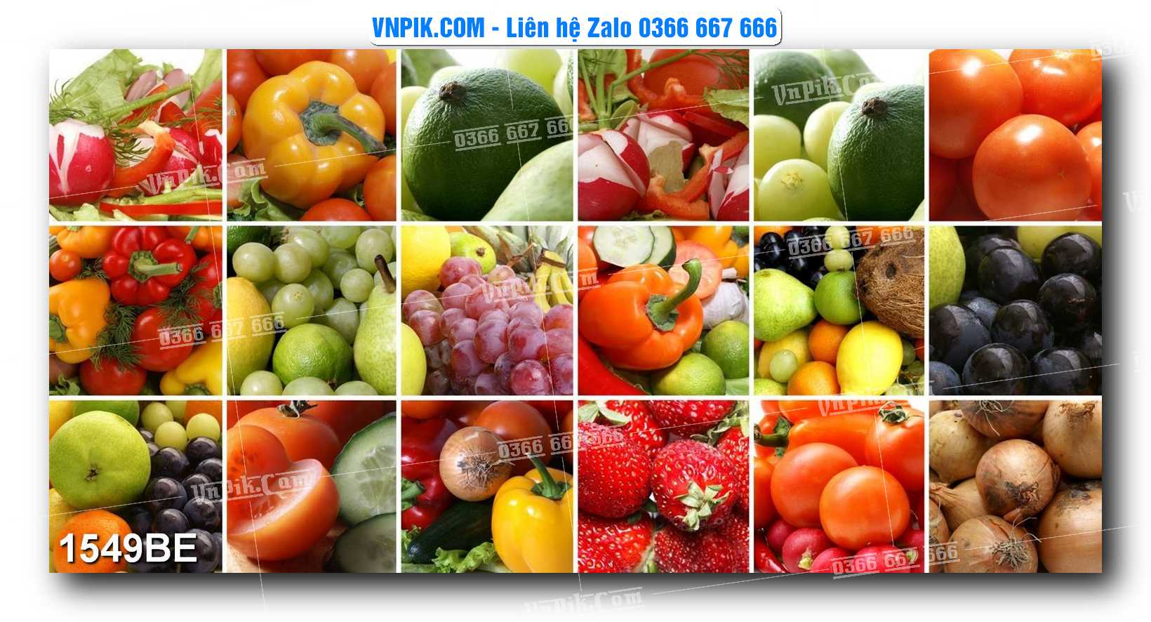 Tranh treo tường trang trí phòng bếp đẹp mã 1549BE