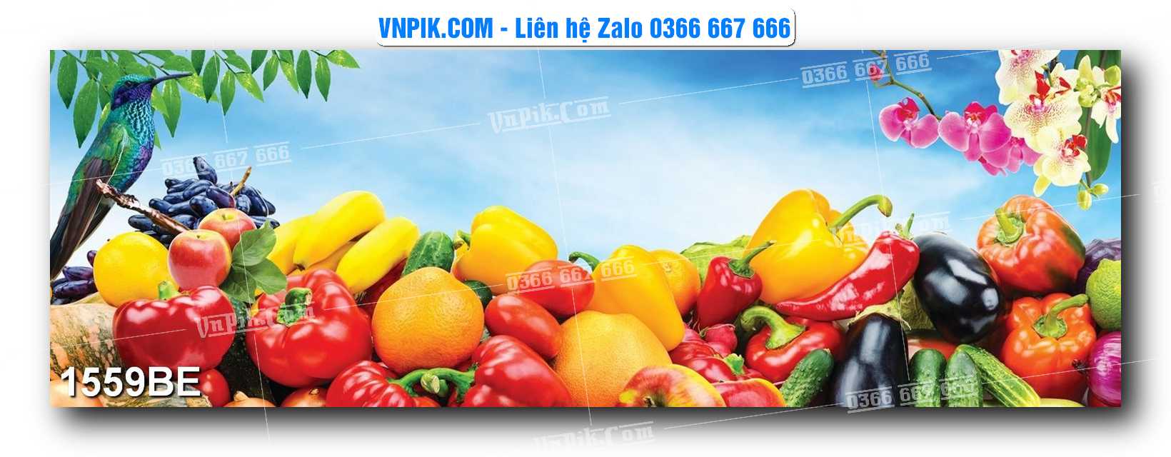 Tranh treo tường trang trí phòng bếp đẹp mã 1559BE