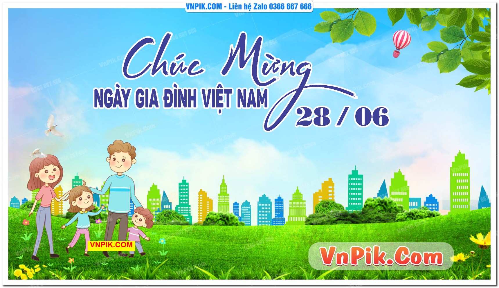 Phông nền kỷ niệm ngày gia đình Việt Nam 28/6 mã 1578012