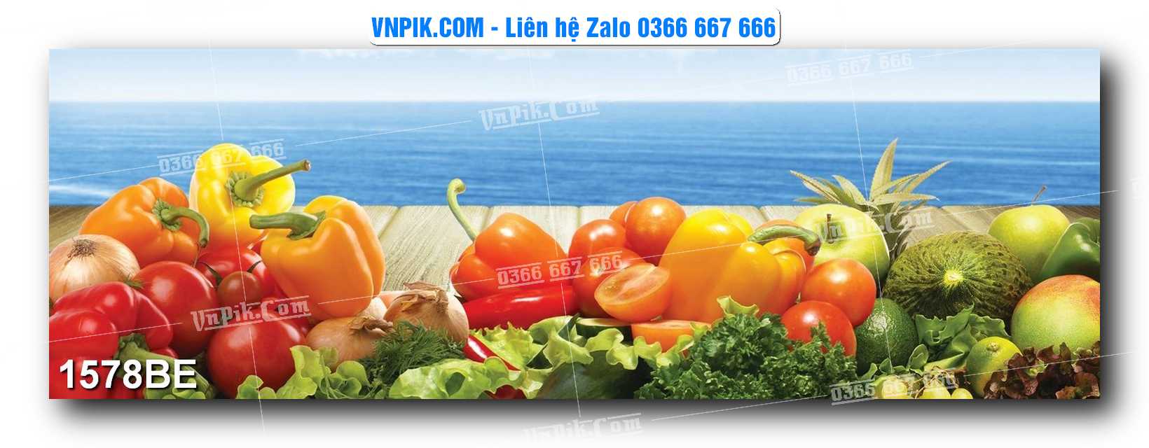 Tranh treo tường trang trí phòng bếp đẹp mã 1578BE