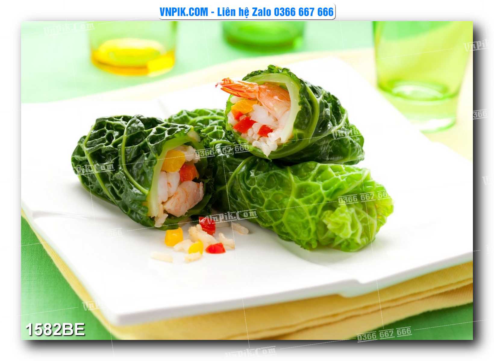 Tranh treo tường trang trí phòng bếp đẹp mã 1582BE