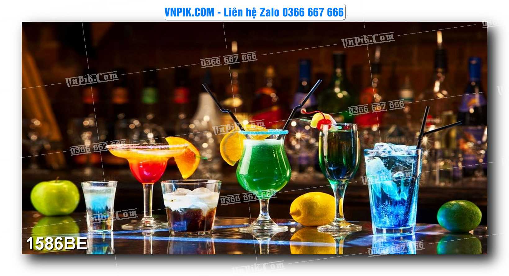Tranh treo tường trang trí phòng bếp đẹp mã 1586BE