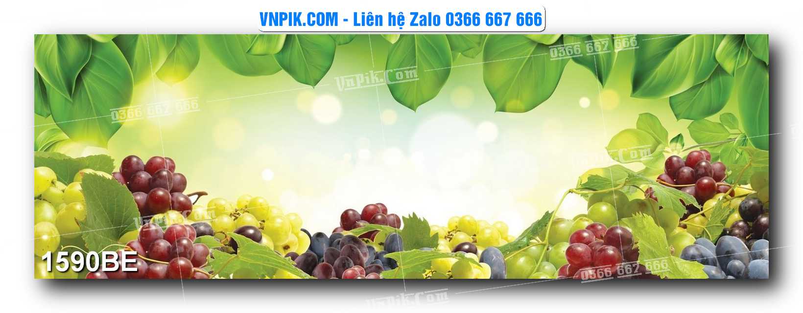 Tranh treo tường trang trí phòng bếp đẹp mã 1590BE