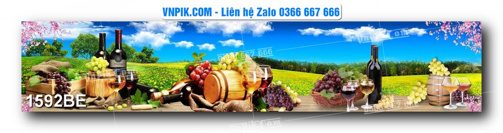Tranh treo tường trang trí phòng bếp đẹp mã 1592BE