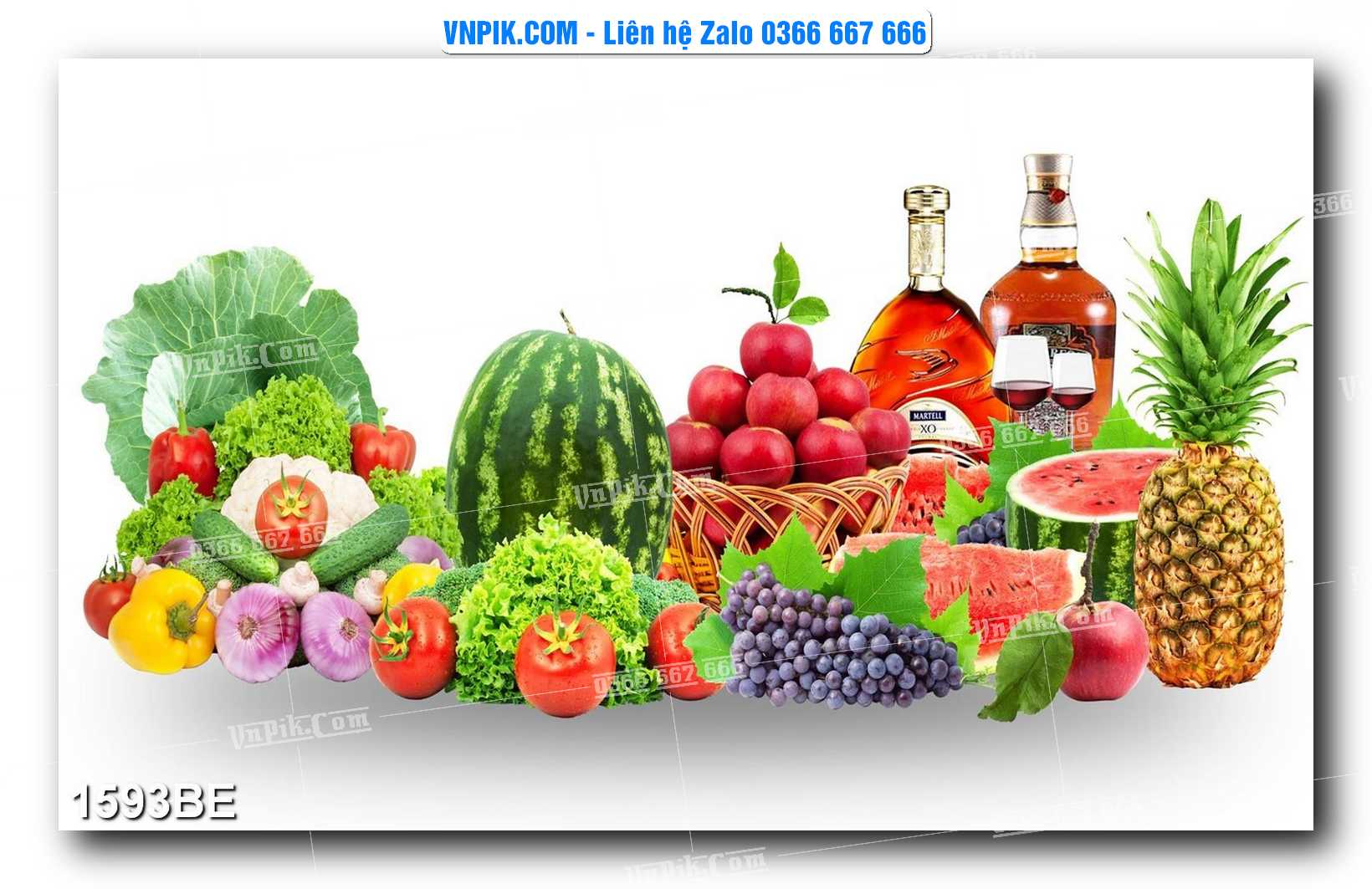 Tranh treo tường trang trí phòng bếp đẹp mã 1593BE