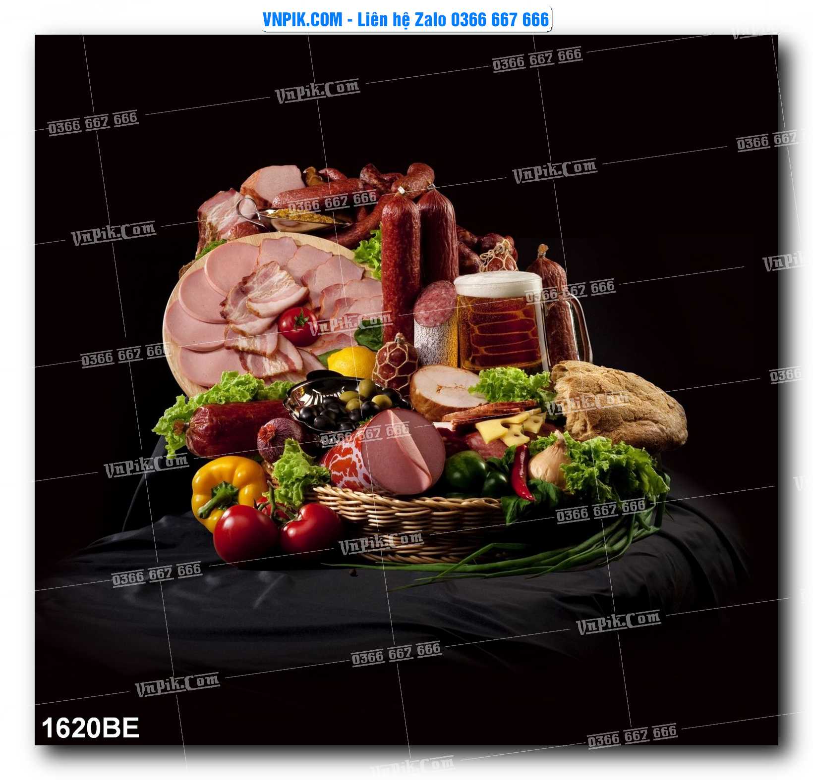 Tranh treo tường trang trí phòng bếp đẹp mã 1620BE