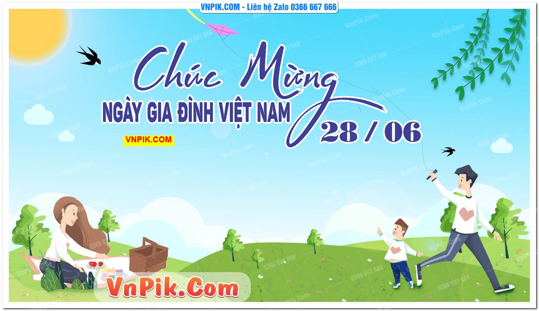 Phông nền kỷ niệm ngày gia đình Việt Nam 28/6 mã 1625688