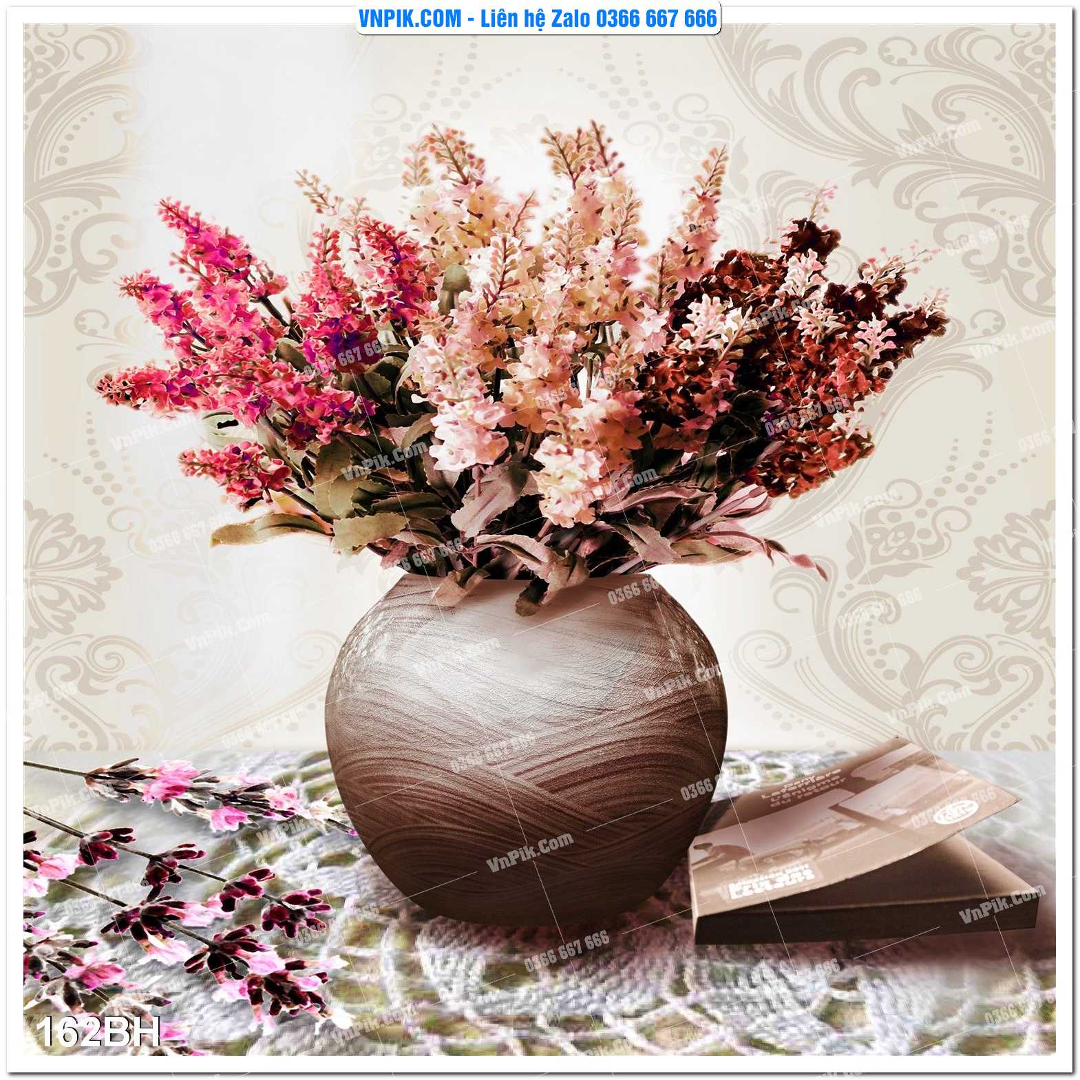 Tranh bình hoa nghệ thuật 162BH