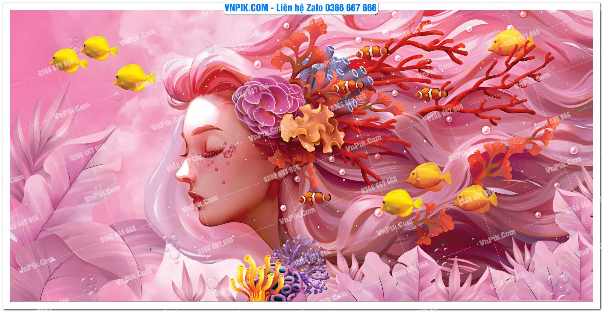 Tranh tường trang trí quán cà phê – trà chanh – trà sữa mã 1634CF