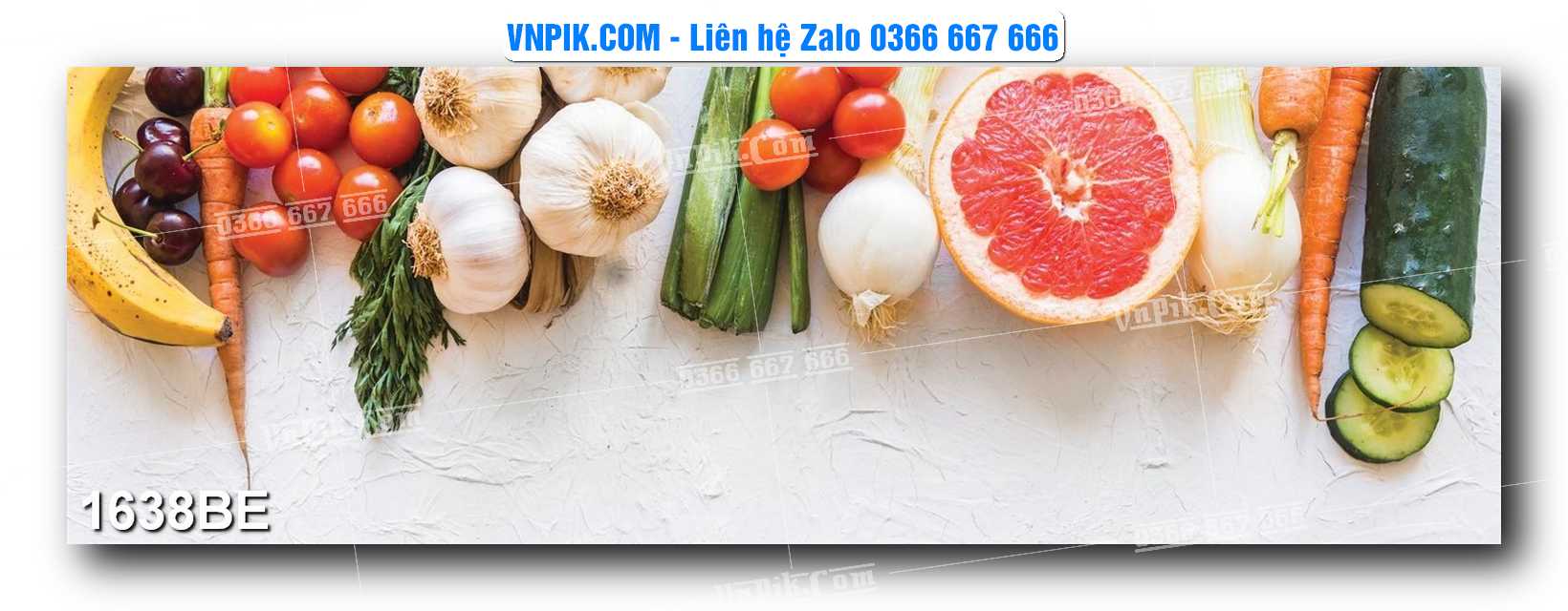 Tranh treo tường trang trí phòng bếp đẹp mã 1638BE