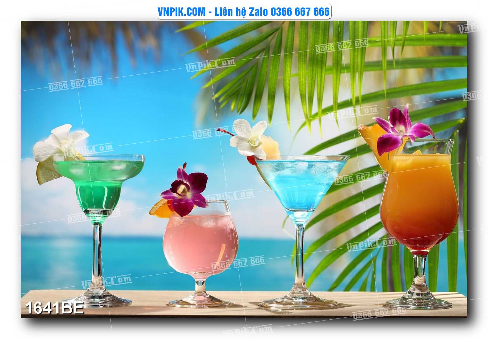 Tranh treo tường trang trí phòng bếp đẹp mã 1641BE