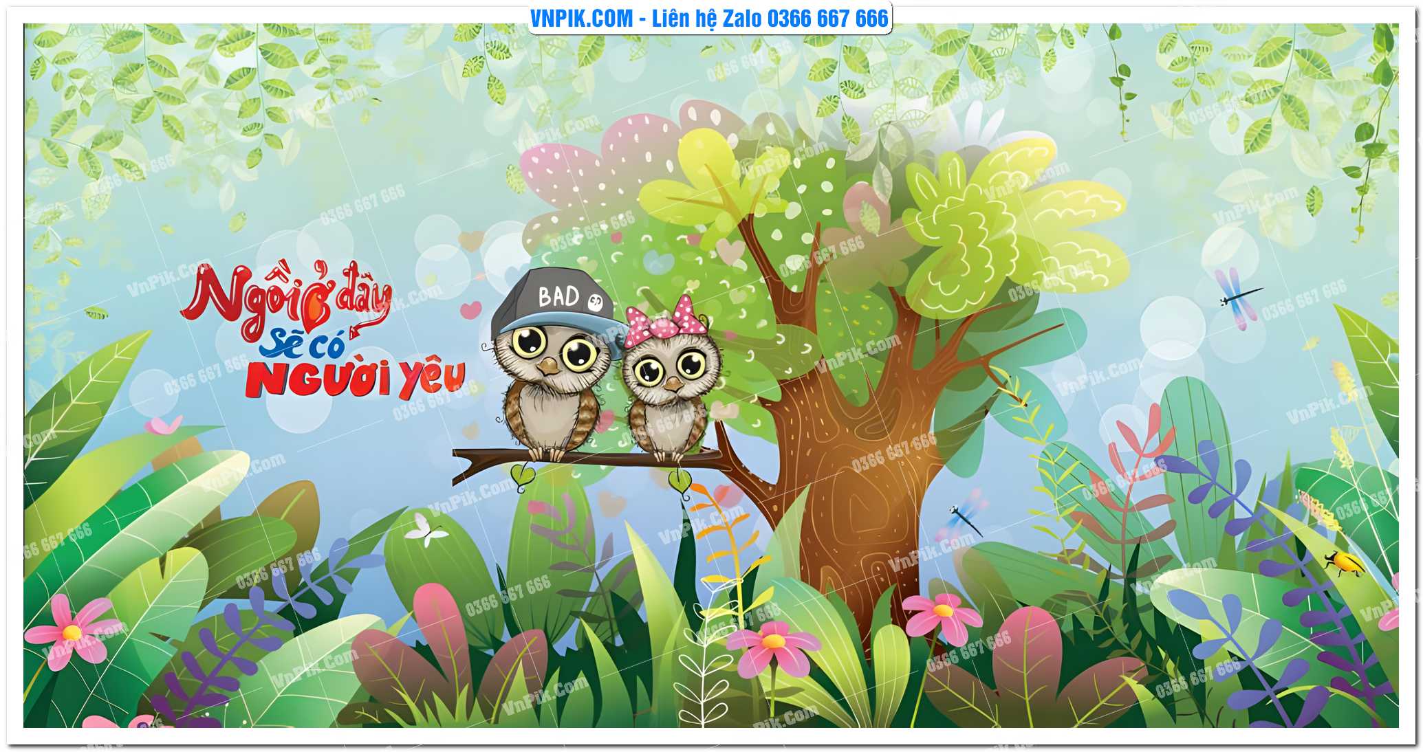 Tranh tường trang trí quán cà phê – trà chanh – trà sữa mã 1651CF