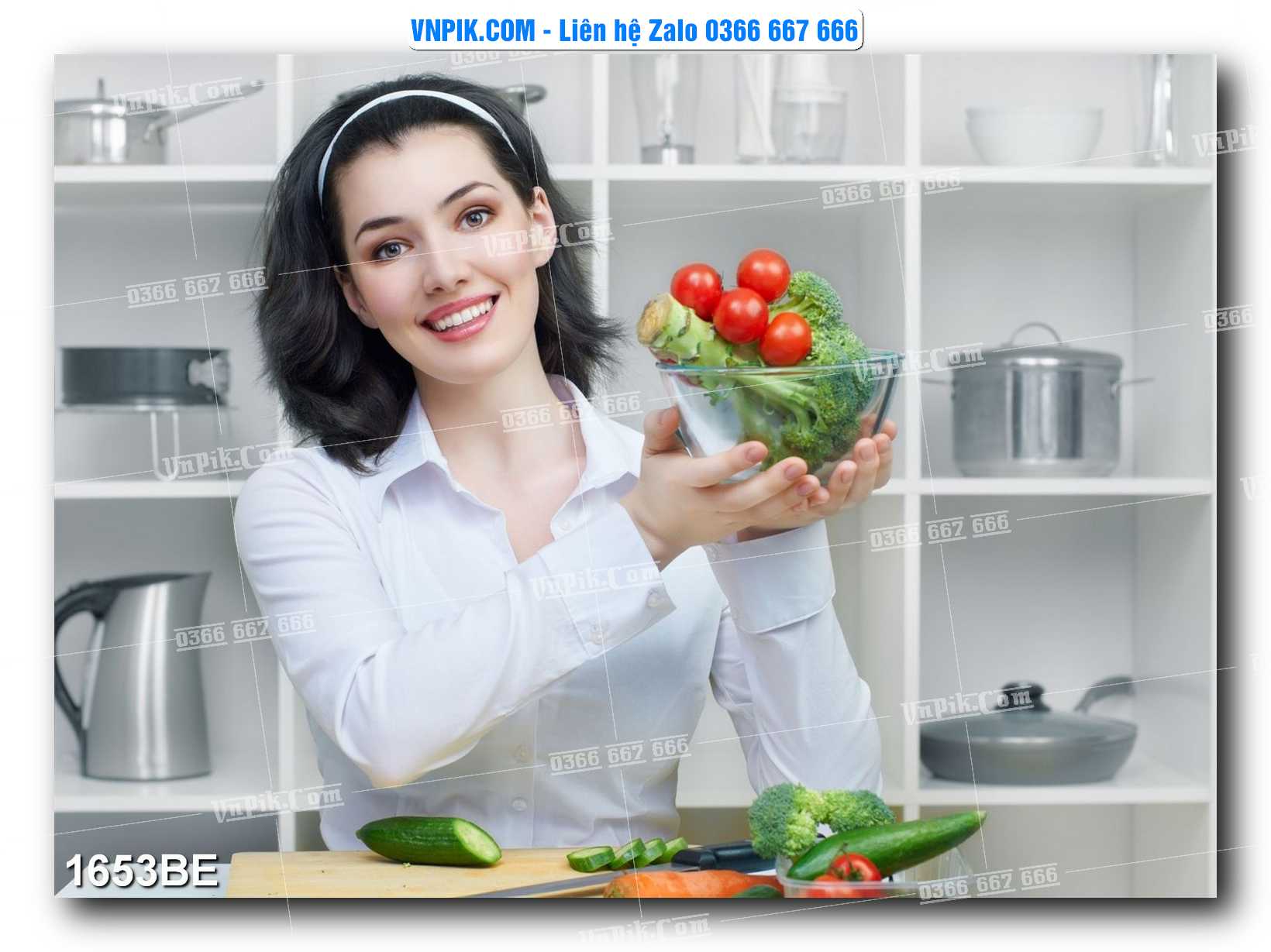 Tranh treo tường trang trí phòng bếp đẹp mã 1653BE