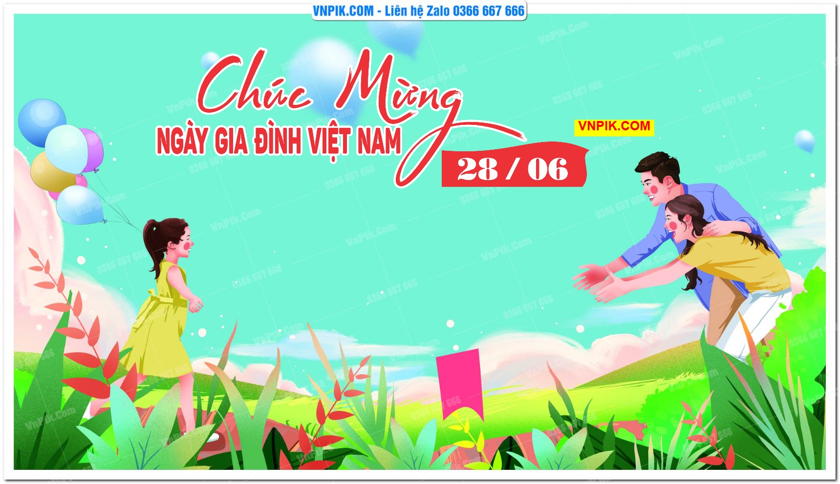 Phông nền kỷ niệm ngày gia đình Việt Nam 28/6 mã 1664147