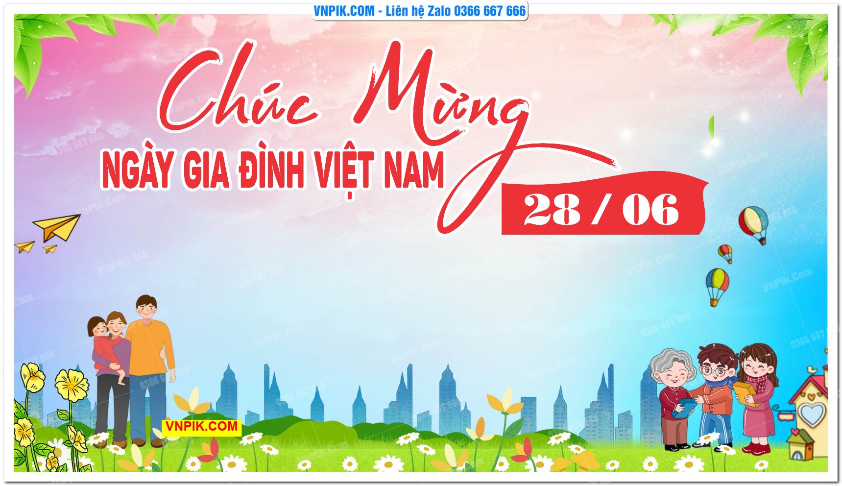 Phông nền kỷ niệm ngày gia đình Việt Nam 28/6 mã 1664169