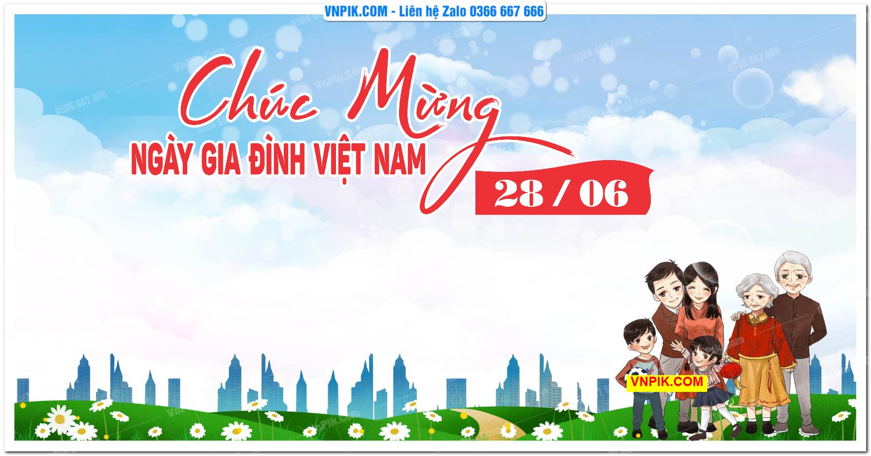 Phông nền kỷ niệm ngày gia đình Việt Nam 28/6 mã 1664220