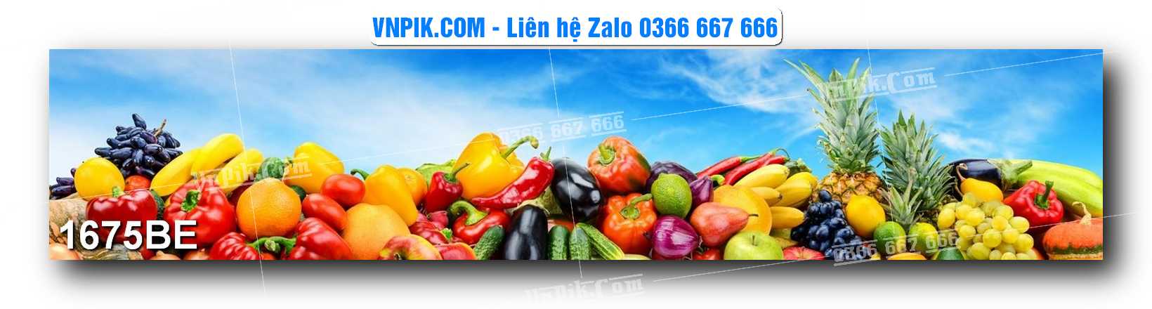 Tranh treo tường trang trí phòng bếp đẹp mã 1675BE