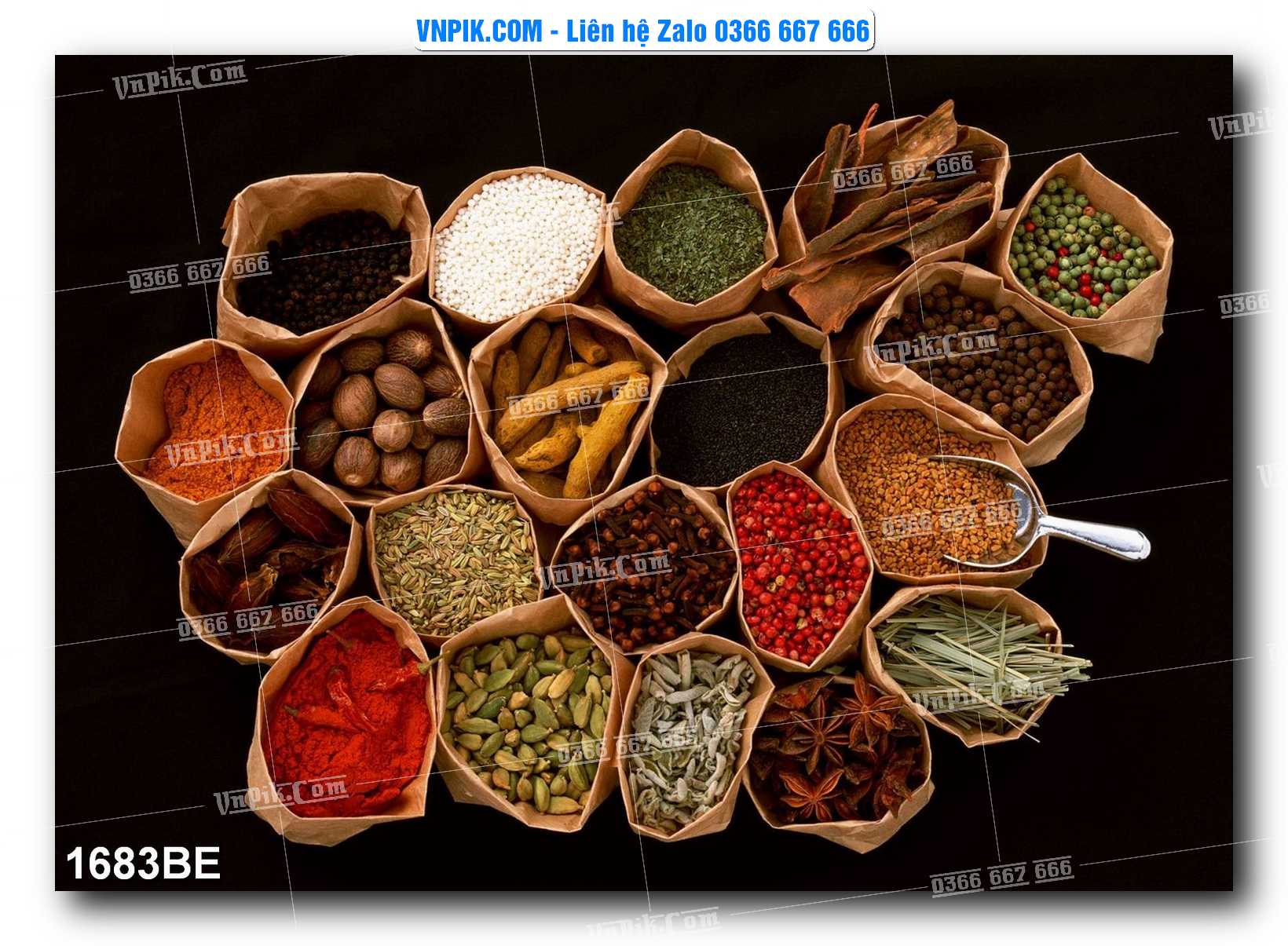 Tranh treo tường trang trí phòng bếp đẹp mã 1683BE