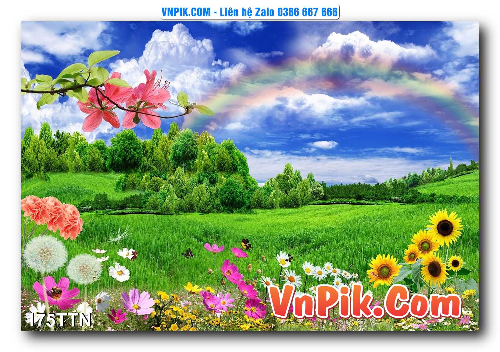 Tranh thác nước – Tranh phong thủy – Tranh treo tường mã 175TTN