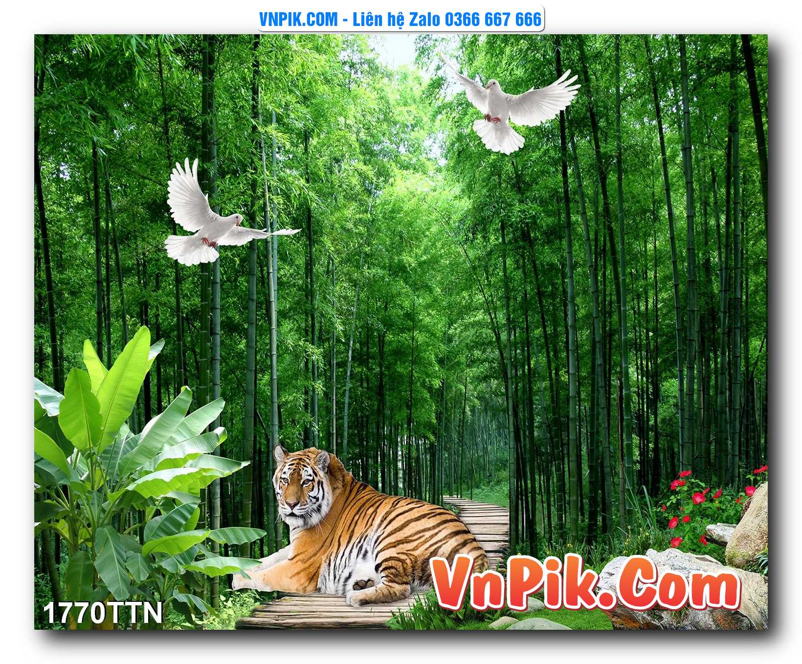 Tranh thác nước – Tranh phong thủy – Tranh treo tường mã 1770TTN