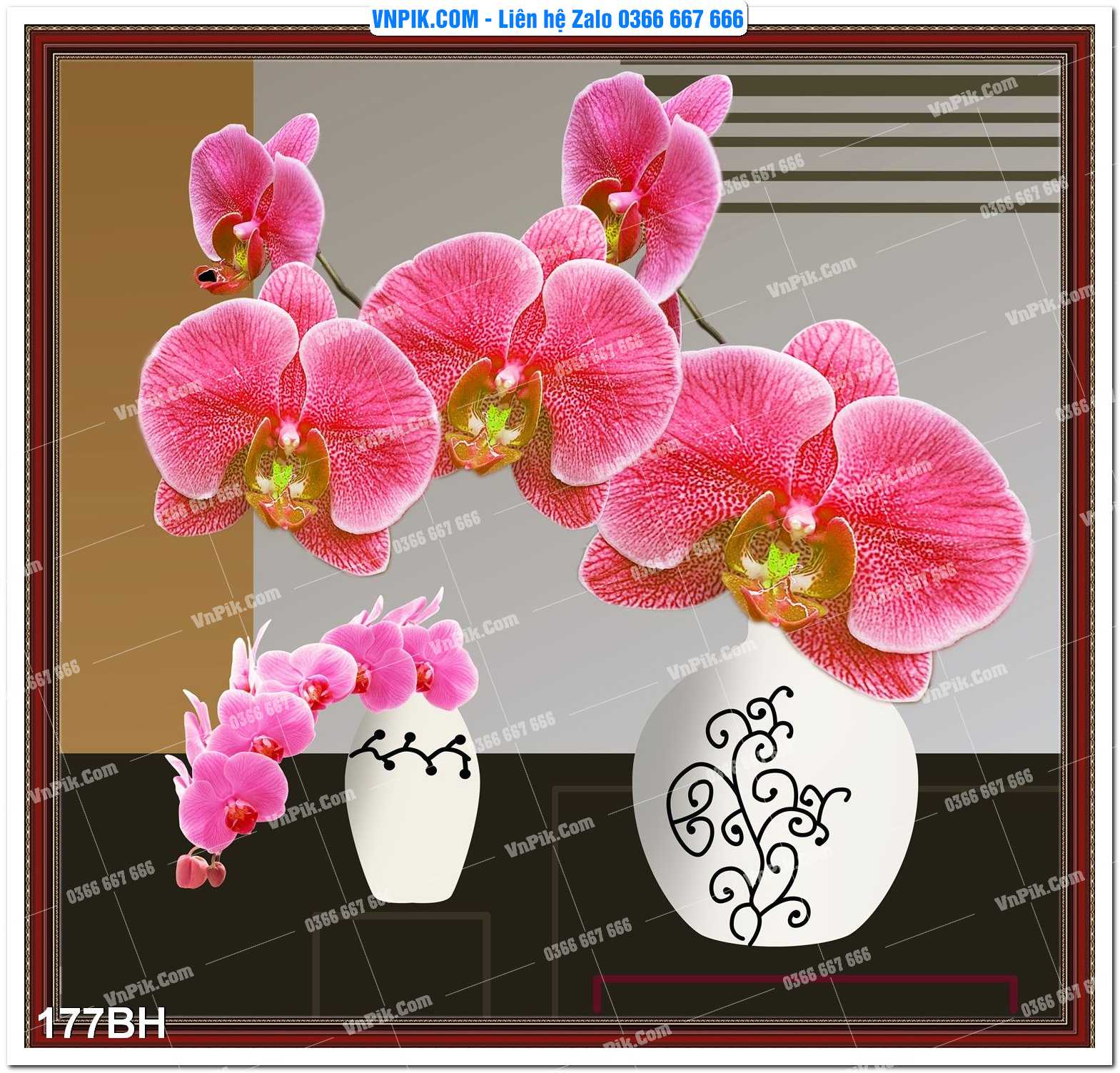 Tranh bình hoa nghệ thuật 177BH