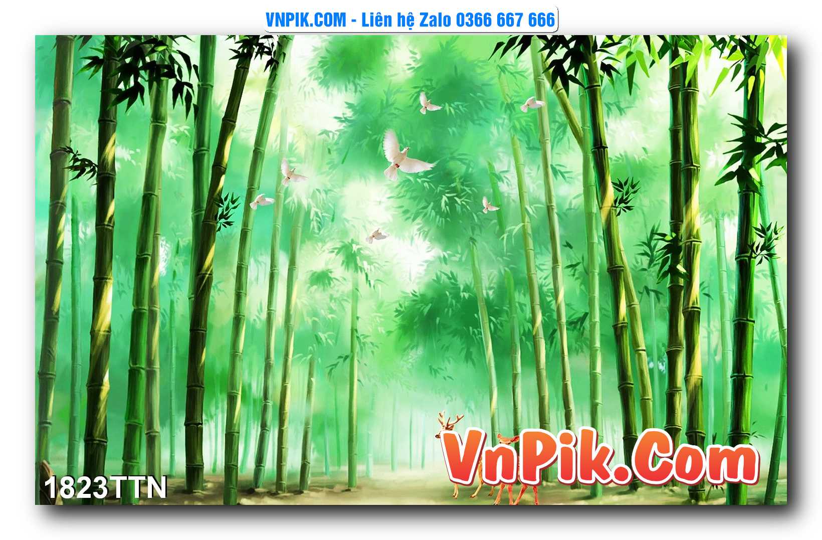 Tranh thác nước – Tranh phong thủy – Tranh treo tường mã 1823TTN