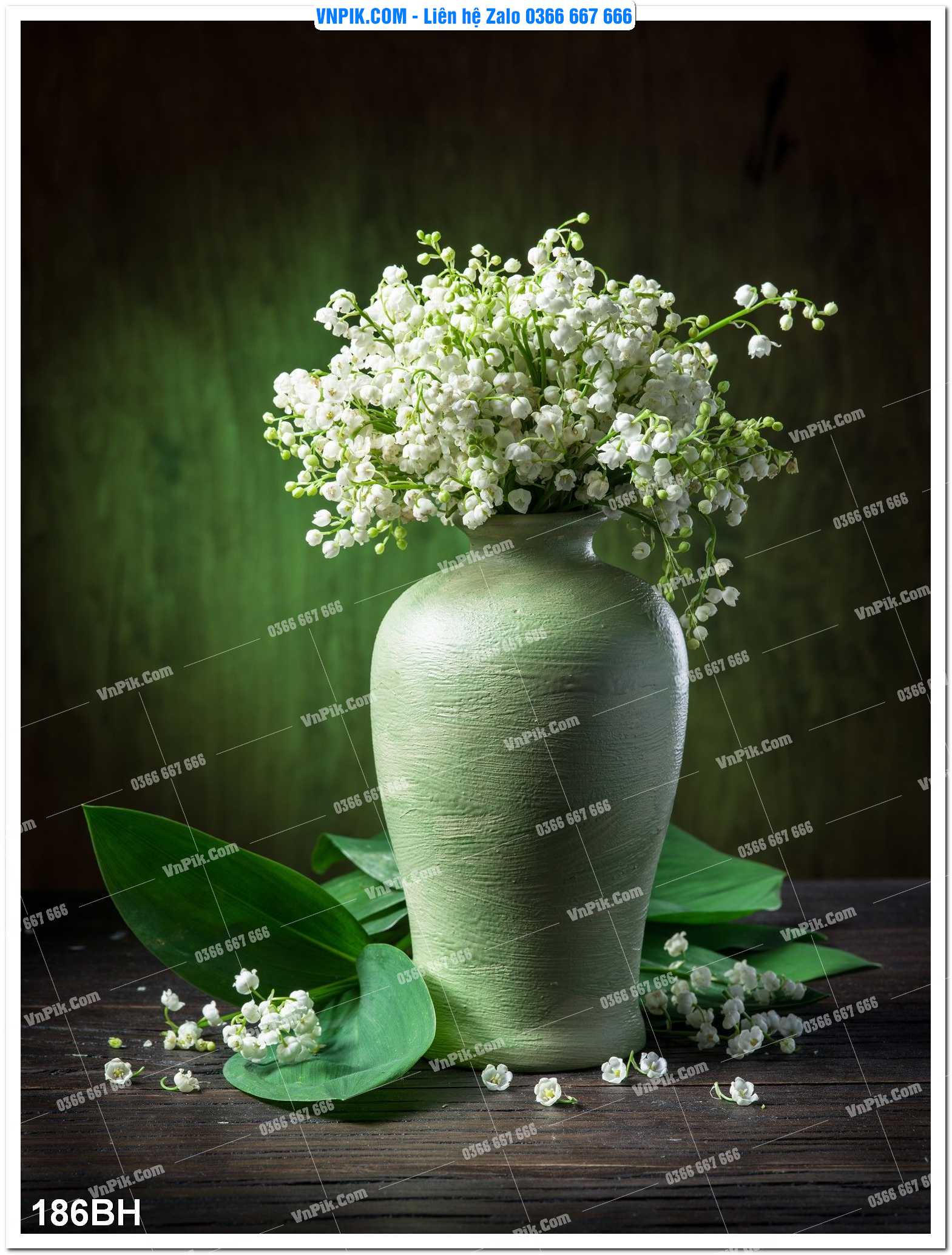 Tranh bình hoa nghệ thuật 186BH