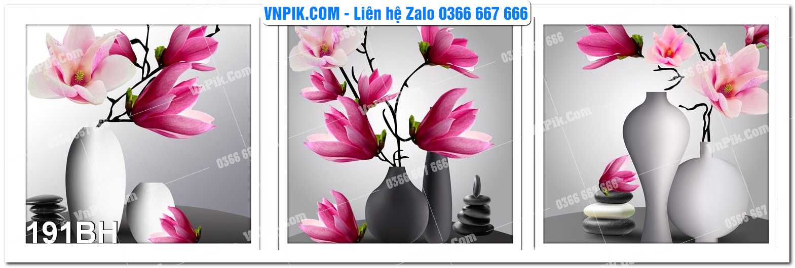 Tranh bình hoa nghệ thuật 191BH