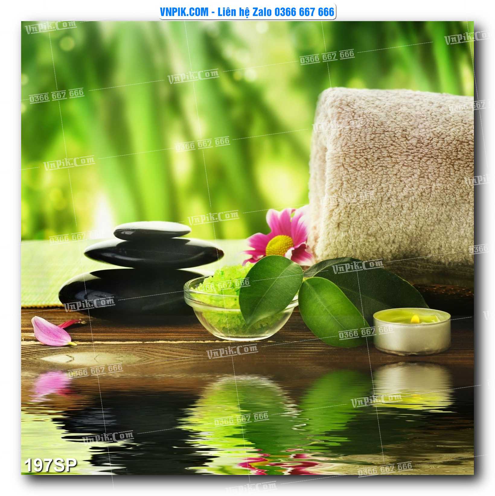 Mẫu tranh spa treo tường đẹp file vector – psd mẫu 197SP