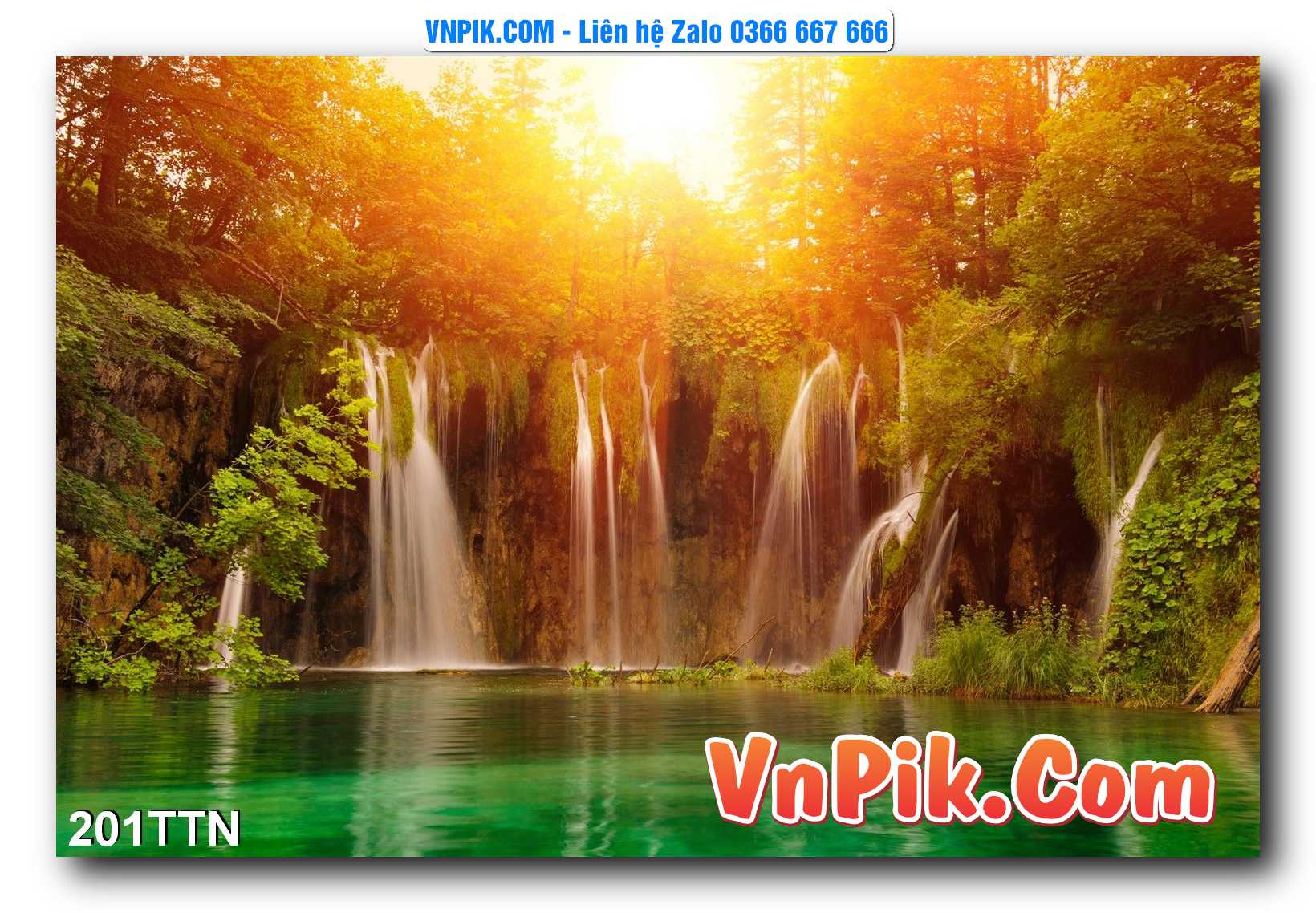 Tranh thác nước – Tranh phong thủy – Tranh treo tường mã 201TTN