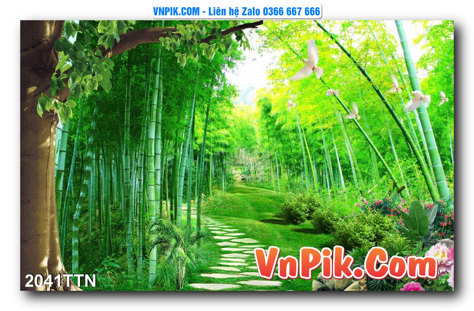 Tranh thác nước – Tranh phong thủy – Tranh treo tường mã 2041TTN