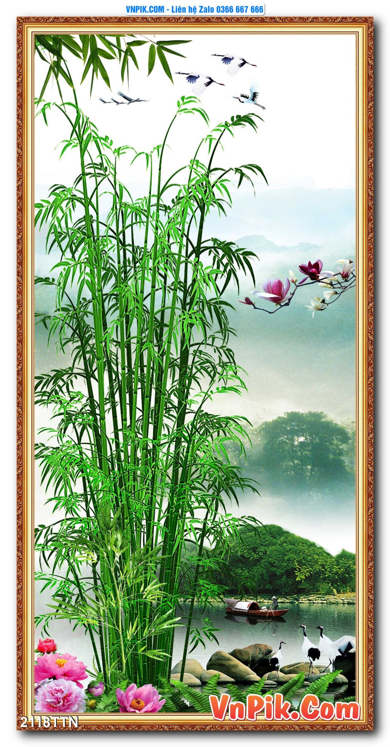 Tranh thác nước – Tranh phong thủy – Tranh treo tường mã 2118TTN