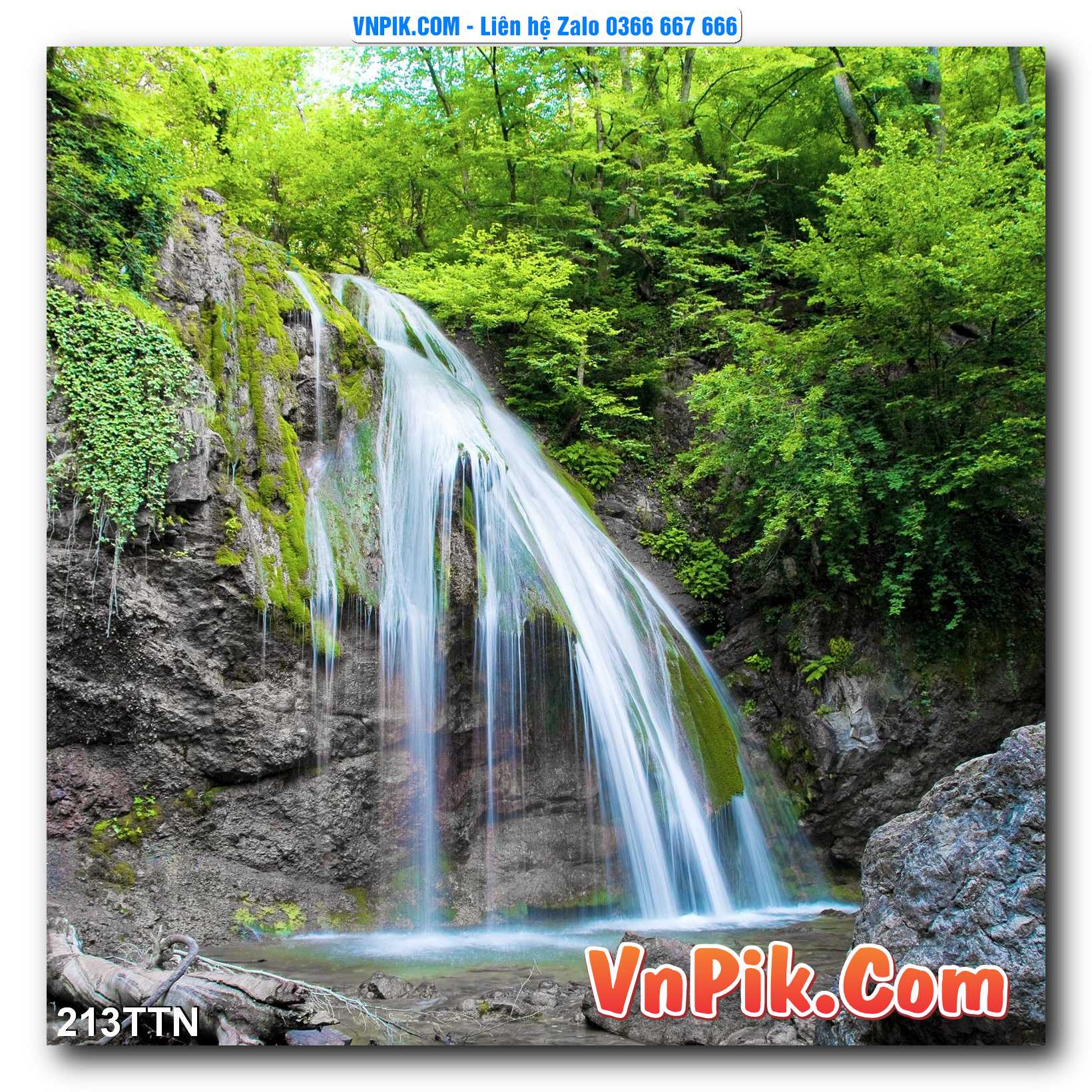 Tranh thác nước – Tranh phong thủy – Tranh treo tường mã 213TTN