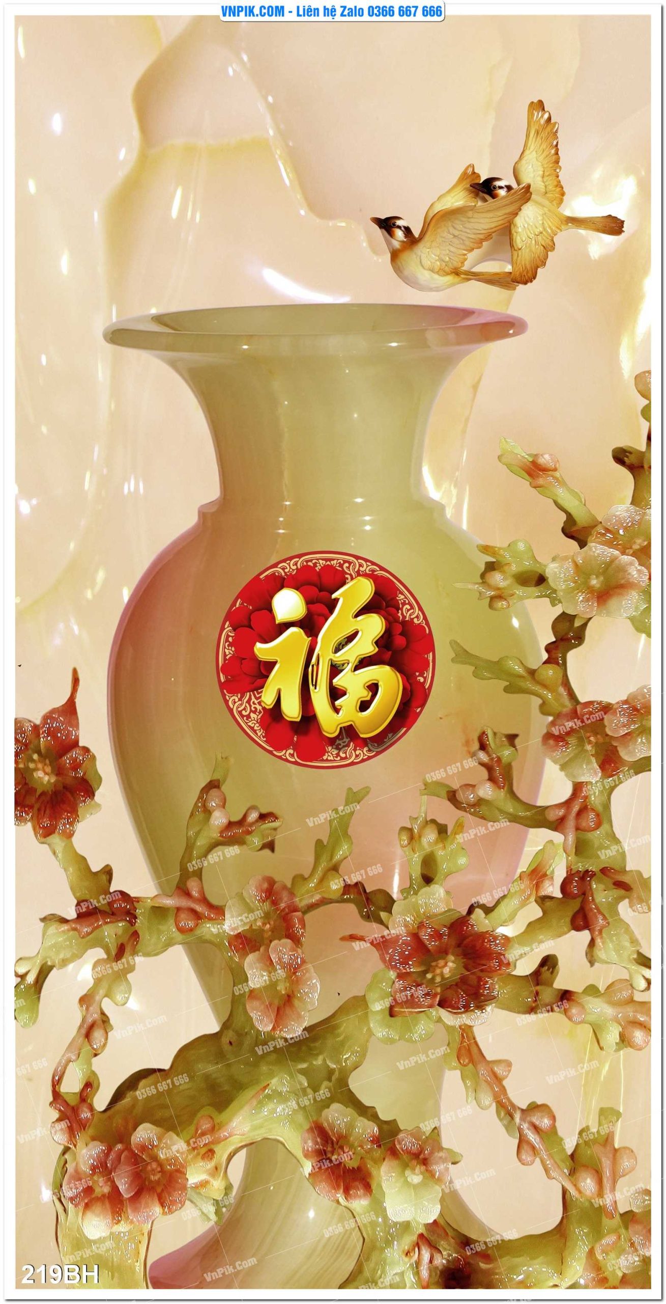 Tranh bình hoa nghệ thuật 219BH