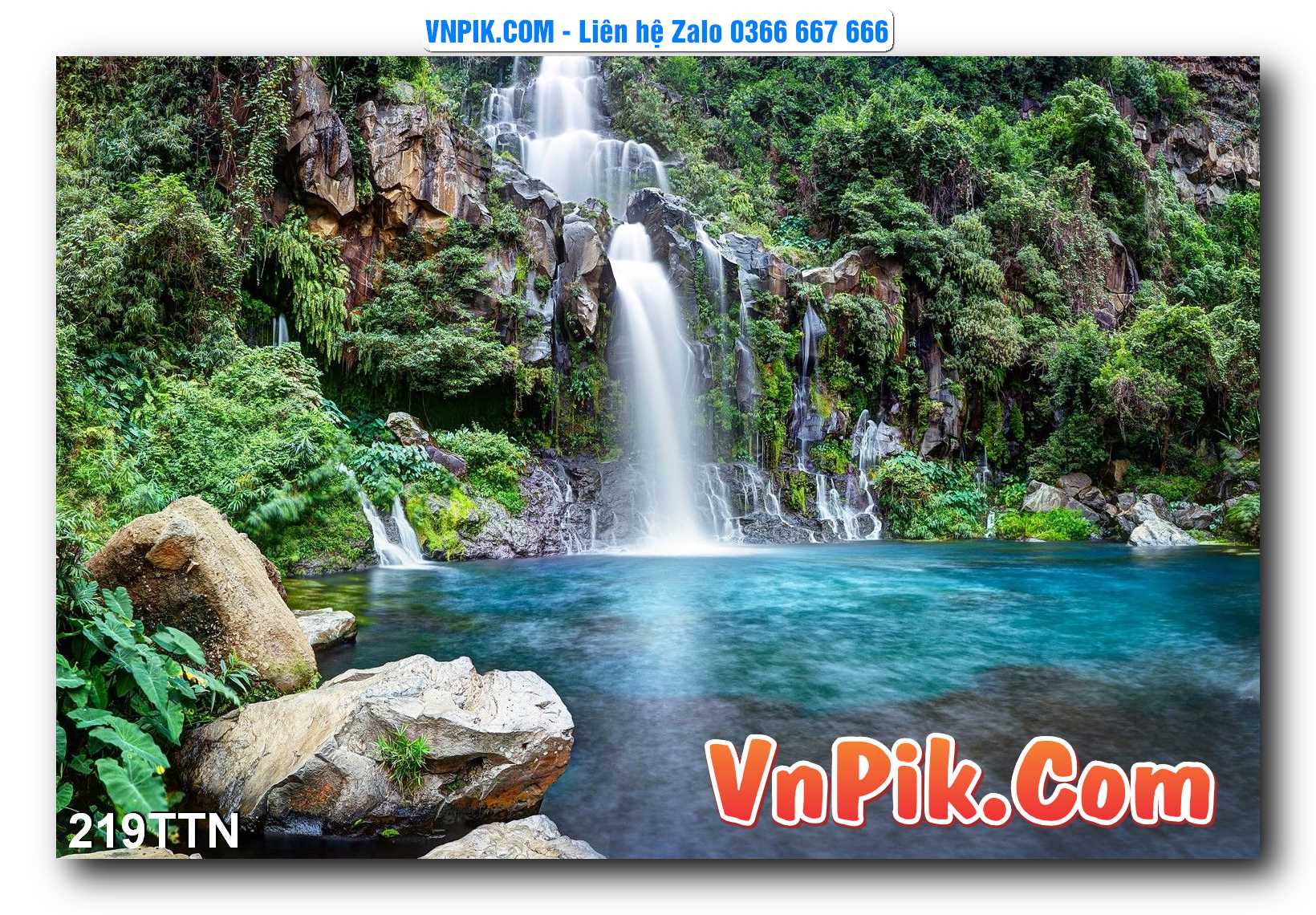 Tranh thác nước – Tranh phong thủy – Tranh treo tường mã 219TTN