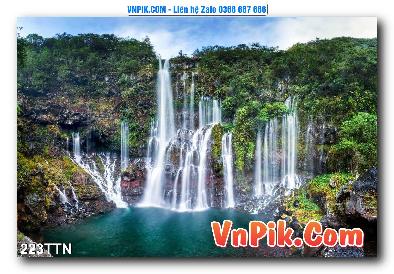 Tranh thác nước – Tranh phong thủy – Tranh treo tường mã 223TTN