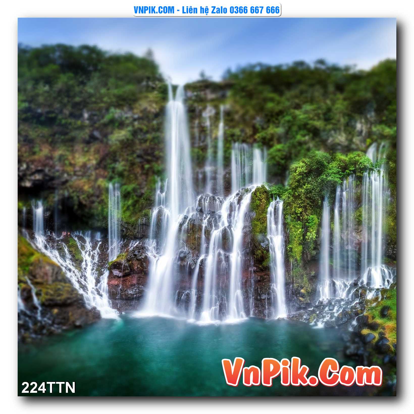 Tranh thác nước – Tranh phong thủy – Tranh treo tường mã 224TTN