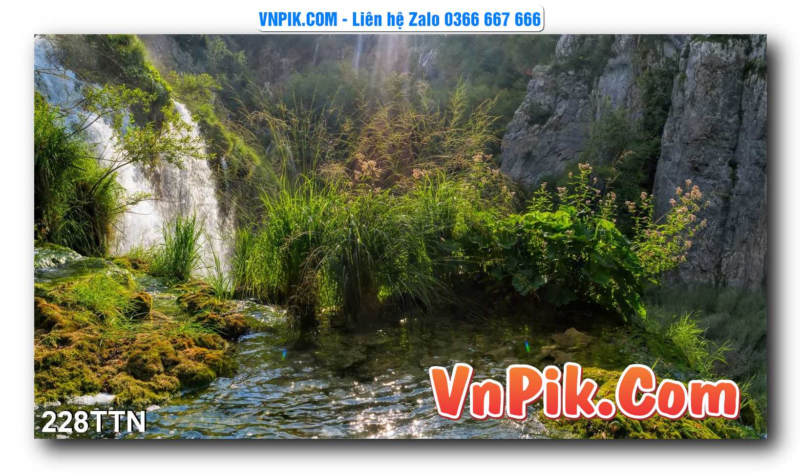 Tranh thác nước – Tranh phong thủy – Tranh treo tường mã 228TTN