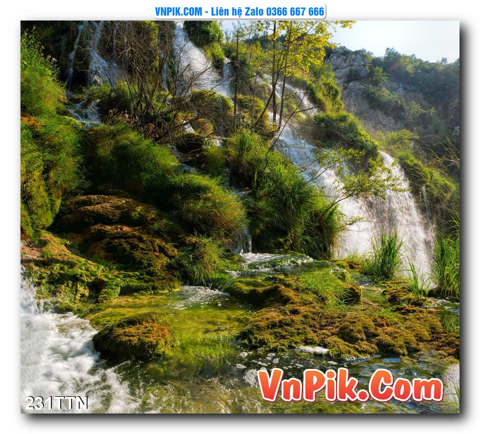 Tranh thác nước – Tranh phong thủy – Tranh treo tường mã 231TTN