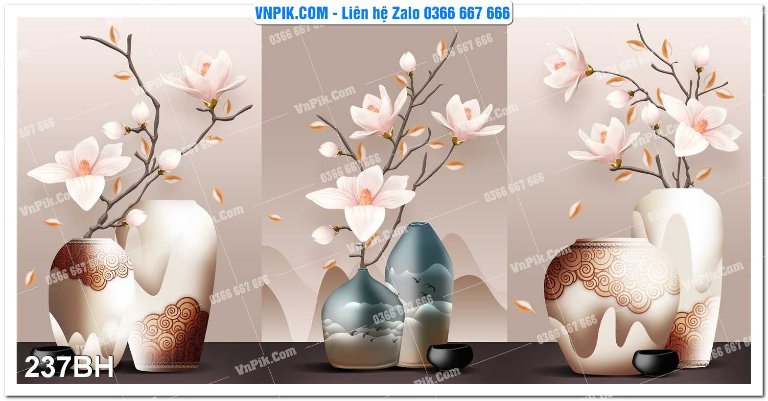 Tranh bình hoa nghệ thuật 237BH