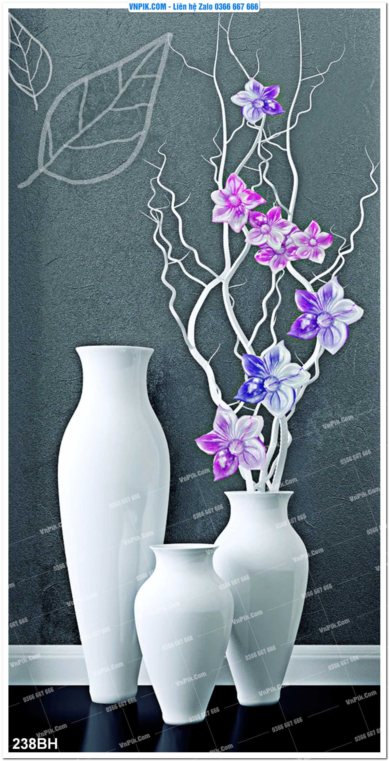 Tranh bình hoa nghệ thuật 238BH